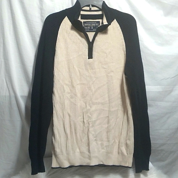 Nautica Jeans Co. Half Zip Vintage Sweater Sz.L Great Condition